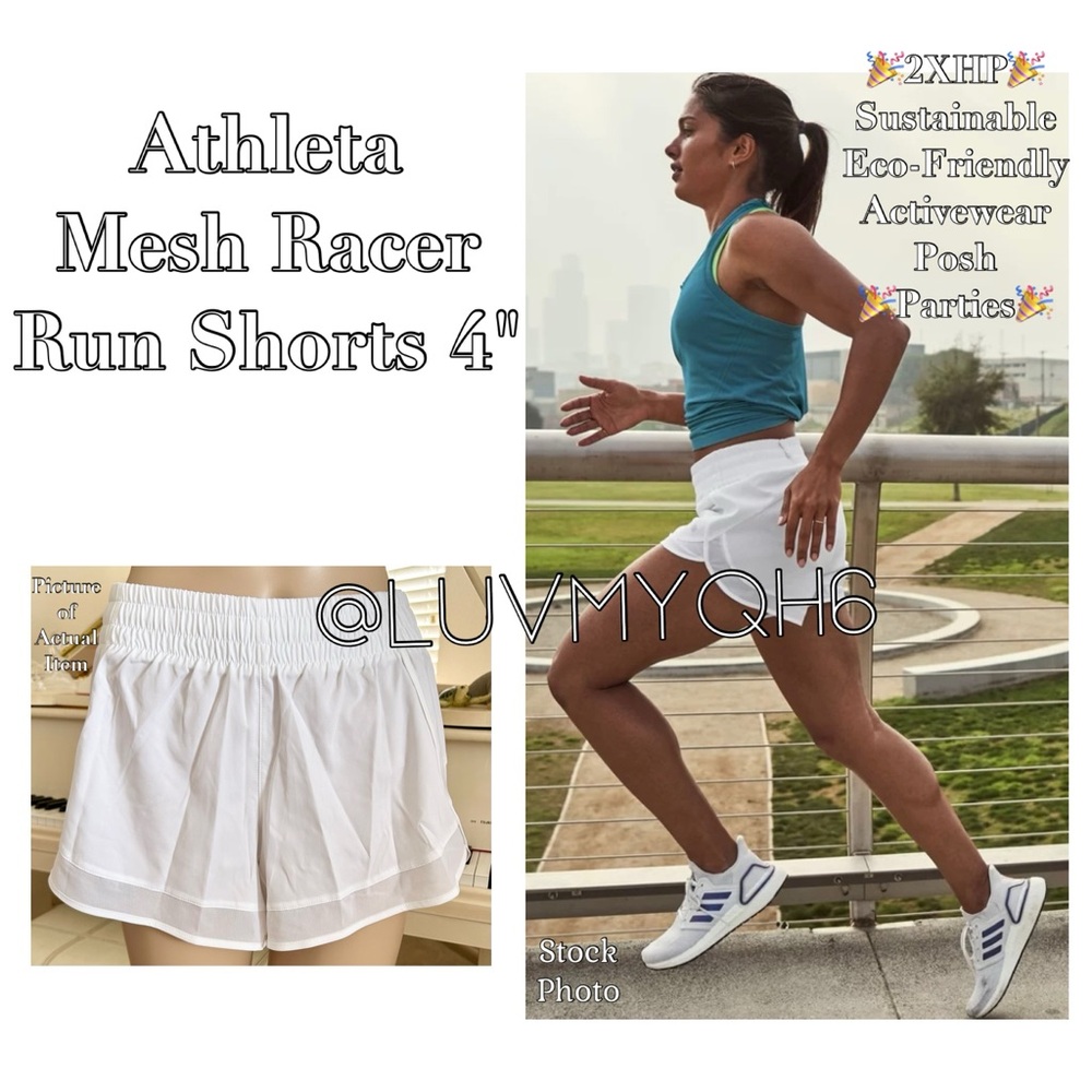 Athleta Racer Run Shorts🎉2X HP🎉